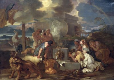 The Sacrifice of Noah, c.1640 by Sébastien Bourdon